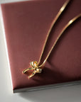 Cassian Bow Necklace / Gold or Silver Plated