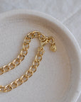 Charm Curb Chain Bracelet / Gold or Silver