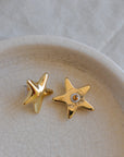 Force Starfish Shaped Earrings / Gold