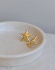 Force Starfish Shaped Earrings / Gold