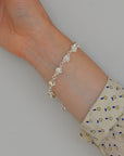 Inaya Bead and Metal Bracelet / Silver or Gold plated