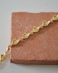 Inaya Bead and Metal Bracelet / Silver or Gold plated