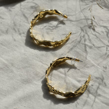 Load image into Gallery viewer, Julita Semi Hoop Earrings / Gold or Silver