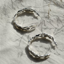 Load image into Gallery viewer, Julita Semi Hoop Earrings / Gold or Silver