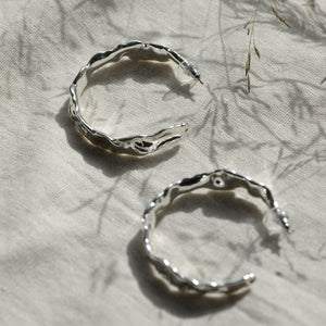 Julita Semi Hoop Earrings / Gold or Silver