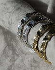 Julita Semi Hoop Earrings / Gold or Silver