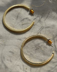 Lidia Recycled Hoops / Gold and Silver