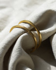 Lidia Recycled Hoops / Gold and Silver