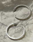 Lidia Recycled Hoops / Gold and Silver