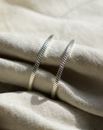 Lidia Recycled Hoops / Gold and Silver