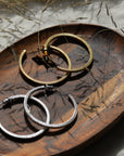 Lidia Recycled Hoops / Gold and Silver