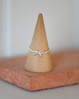 Lulu Bow Stack Ring/ Silver