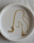 Moon Charm Necklace / Gold or Silver