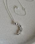 Moon Charm Necklace / Gold or Silver