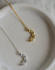 Moon Charm Necklace / Gold or Silver