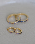 Reign 2-in-1 Diamond Hoops / Gold