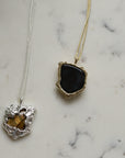 Rhythm Recycled Pendant Necklace/ Gold and Silver