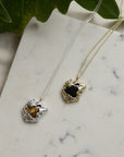 Rhythm Recycled Pendant Necklace/ Gold and Silver
