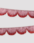 Pink Tinsel Scallop Garland