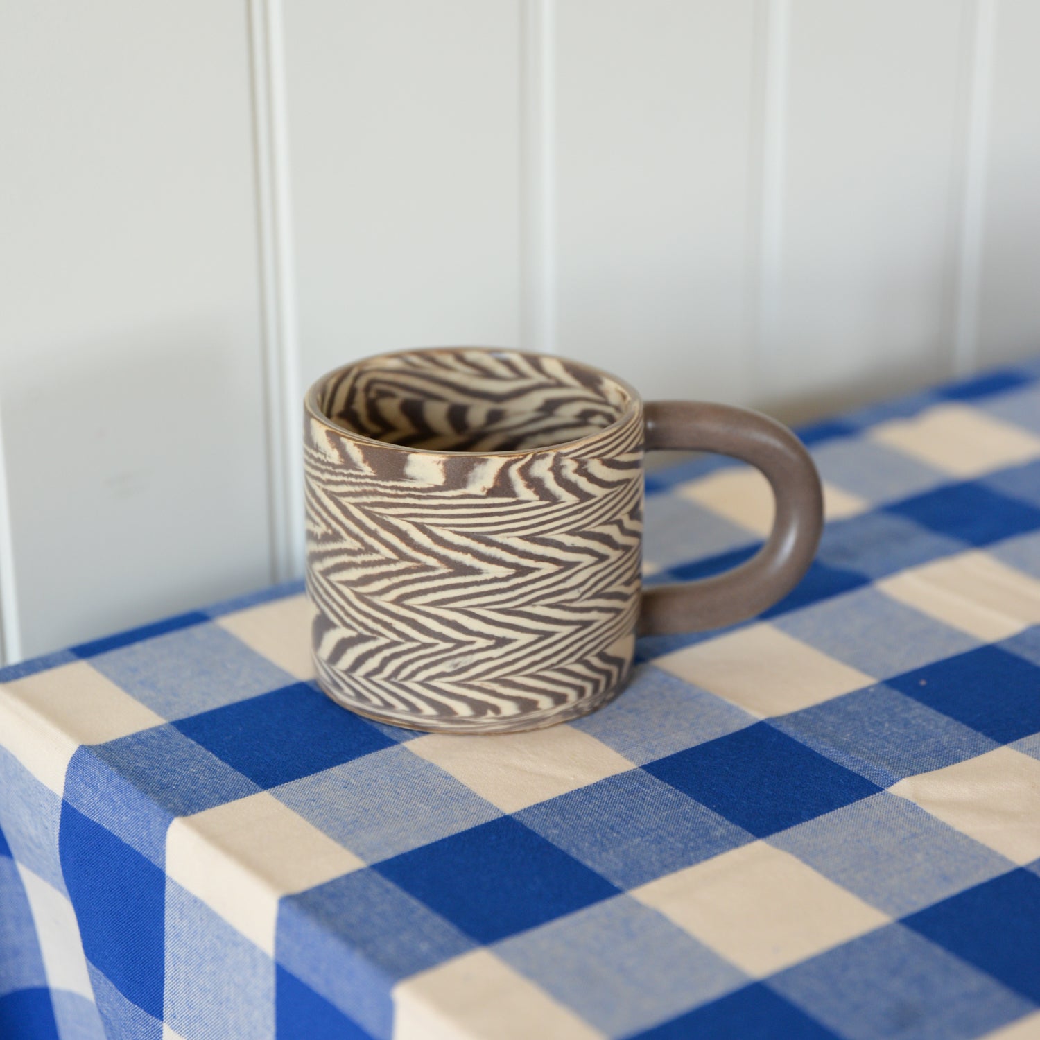 Brown Herringbone Mug