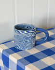 Cobalt Blue Herringbone Mug