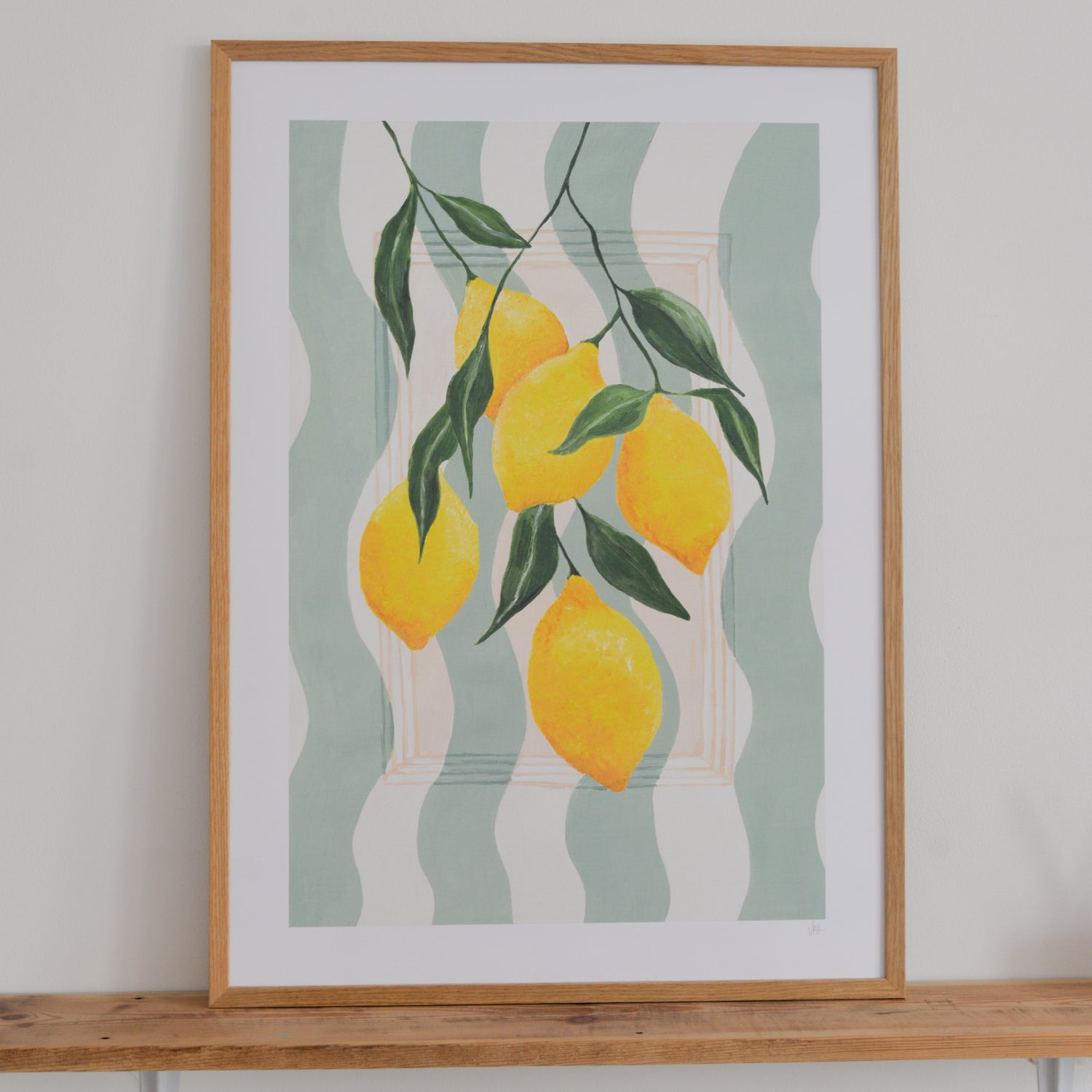 Striped Lemons 50x70