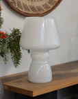 White Classic Tall or Vintage Mushroom Table Lamp