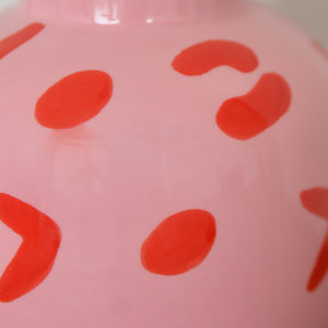 Rosita Pink Leopard Print Vase