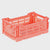 Mini Folding Crate / Salmon