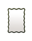 Small Wavy Rectangular Mirror / Khaki