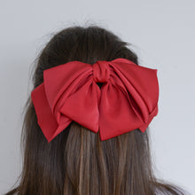 Load image into Gallery viewer, Luxury Satin Bow Hair Clip / Colours