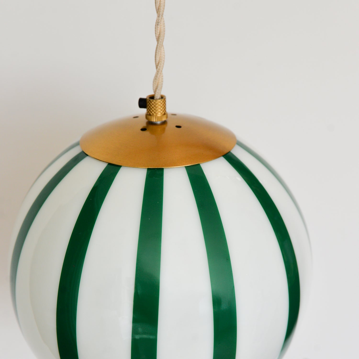 Alba Green and White Pendant Small