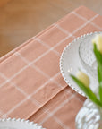 Tablecloth Alma / Terracotta and White