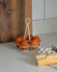 Painted Wire Egg Stand / Small