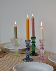 Talking Tables Boho Candle Holder in Dark Green