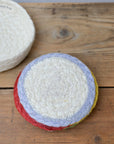 Colourful Braided Coasters / Set of Six