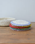 Colourful Braided Coasters / Set of Six