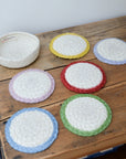Colourful Braided Coasters / Set of Six