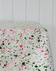 Splatter Tablecloth / Green and Pink