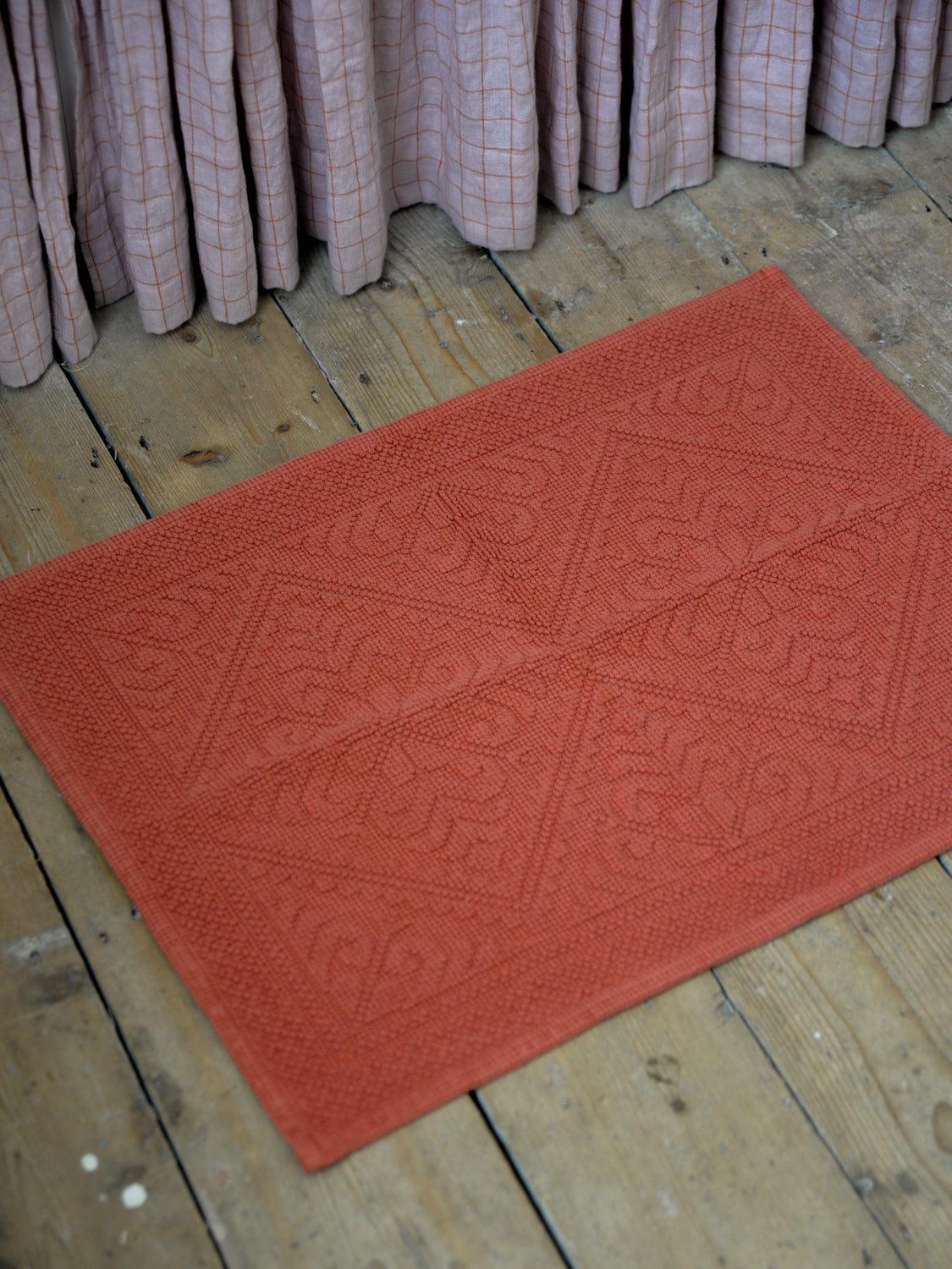 Enzo Cotton Bath Mat / Terracotta