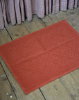 Enzo Cotton Bath Mat / Terracotta