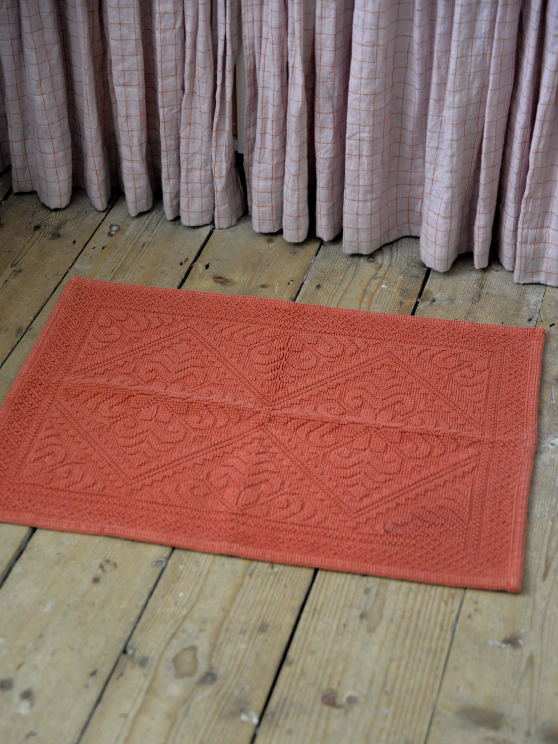 Enzo Cotton Bath Mat / Terracotta