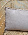 Fara Plain Cotton Velvet Cushion / Taupe