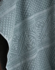 Jacquard Floral Hand Towel / Grey Green