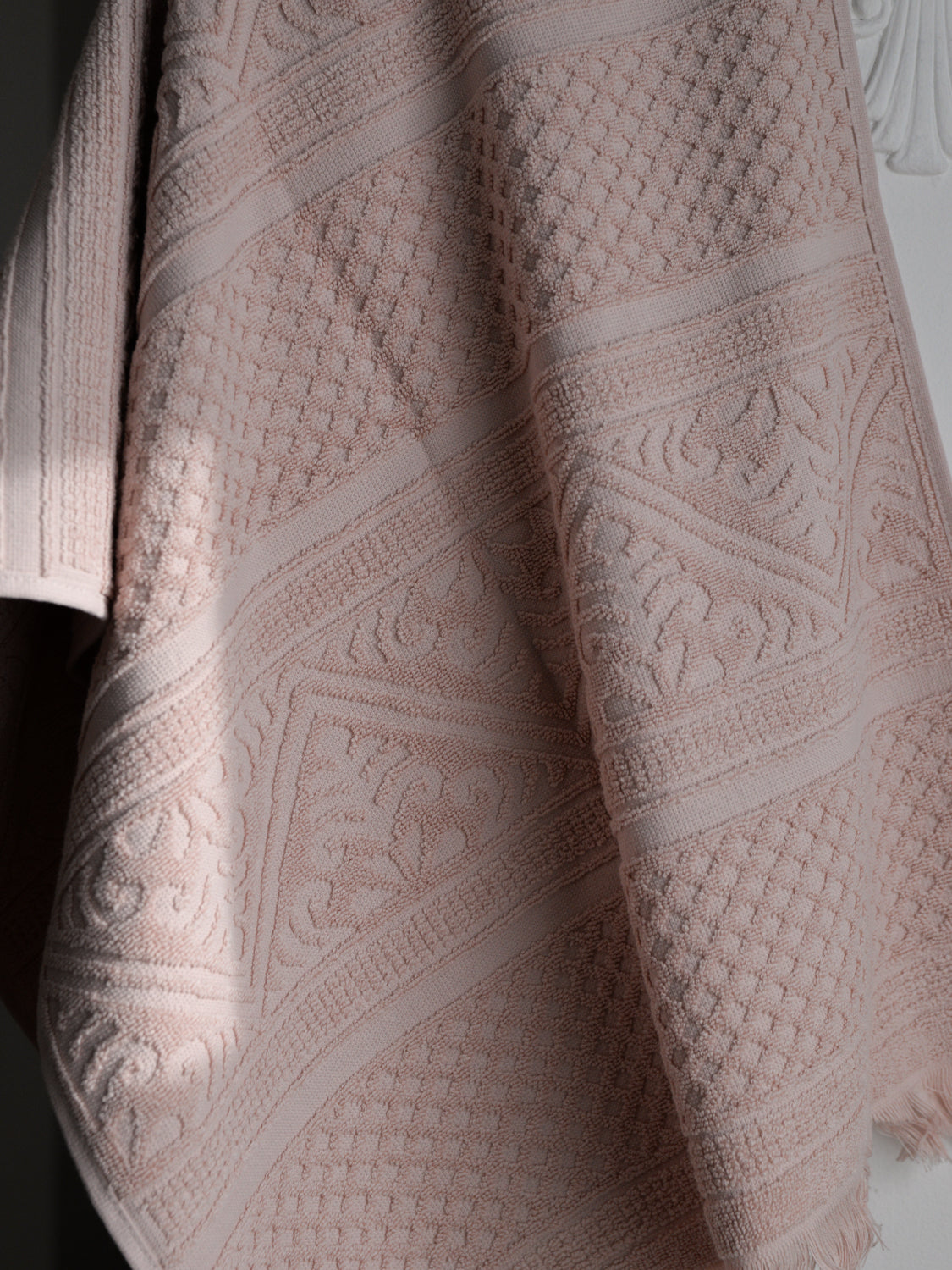 Jacquard Hand Towel / Soft Pink