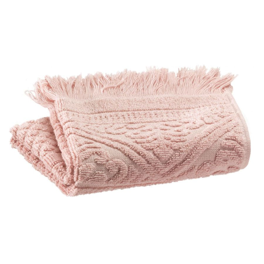Jacquard Hand Towel / Soft Pink