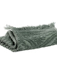Jacquard Guest Towel / Thyme Green