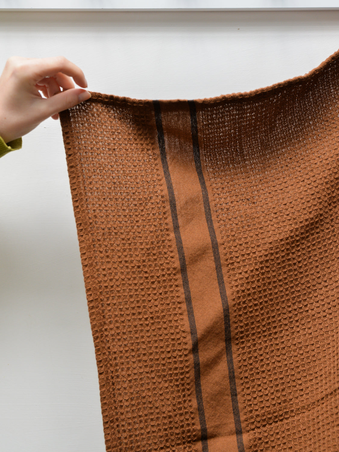 Recycled Tea Towel / Caramel