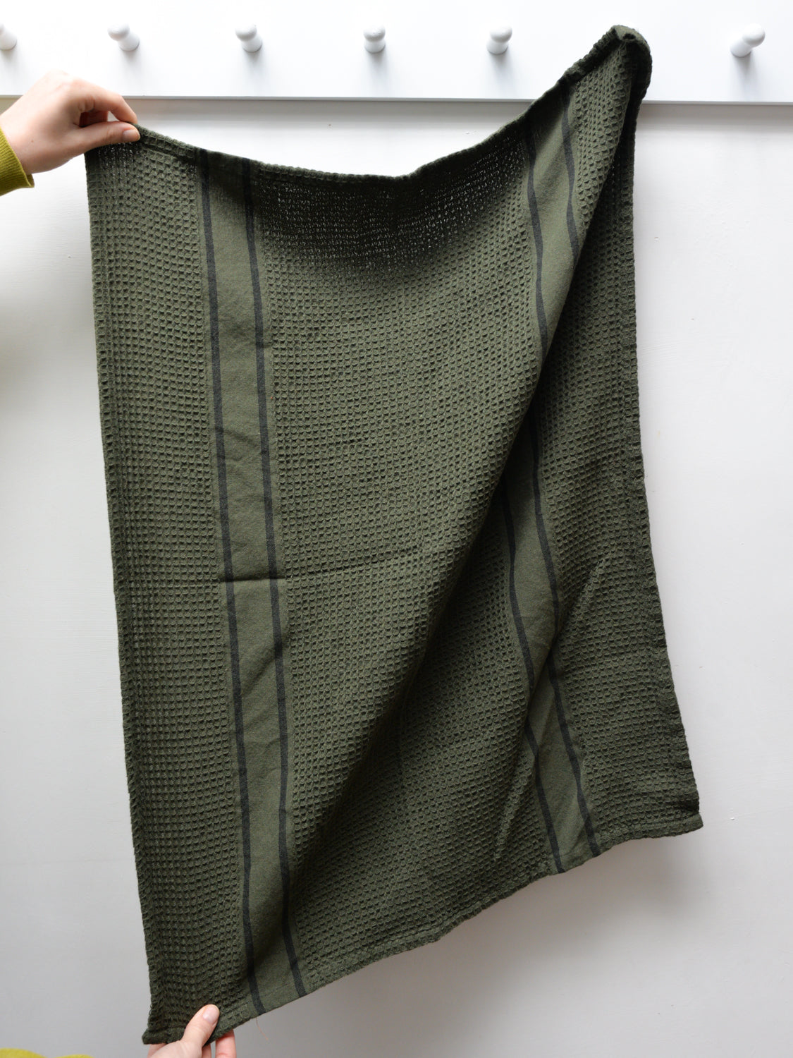 Recycled Tea Towel / Olive