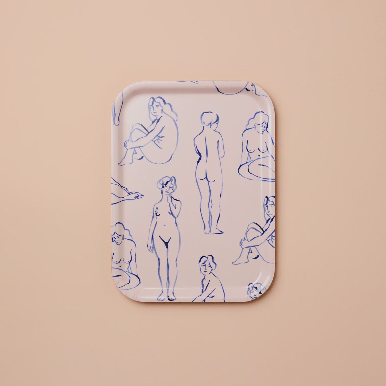 Small Birch Tray / Blue Nudes